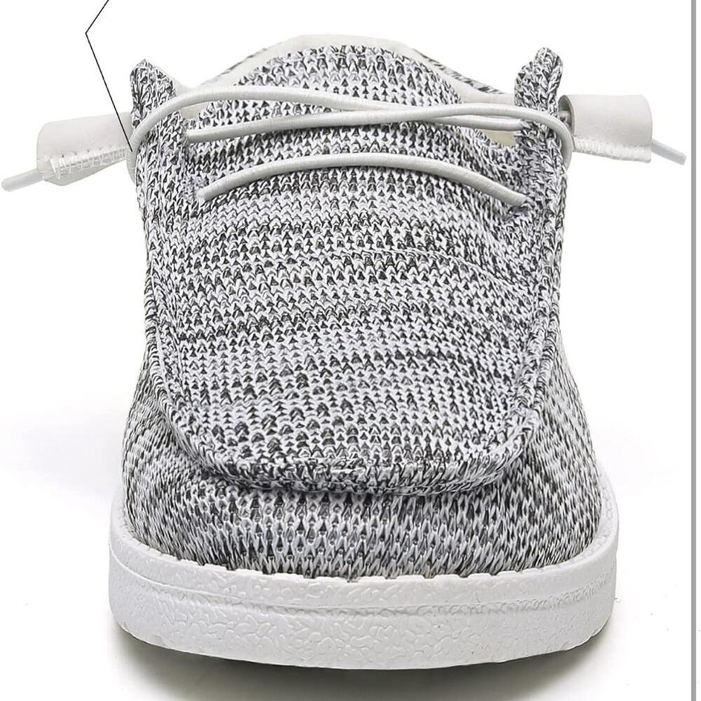 Betrue Womens Lightweight Casual Loafers Slip On Deck Shoes Gray White Size 10 - Picture 3 of 7